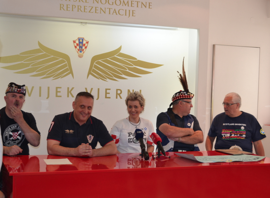 The Media Conference at the Croatian Fans' HQ